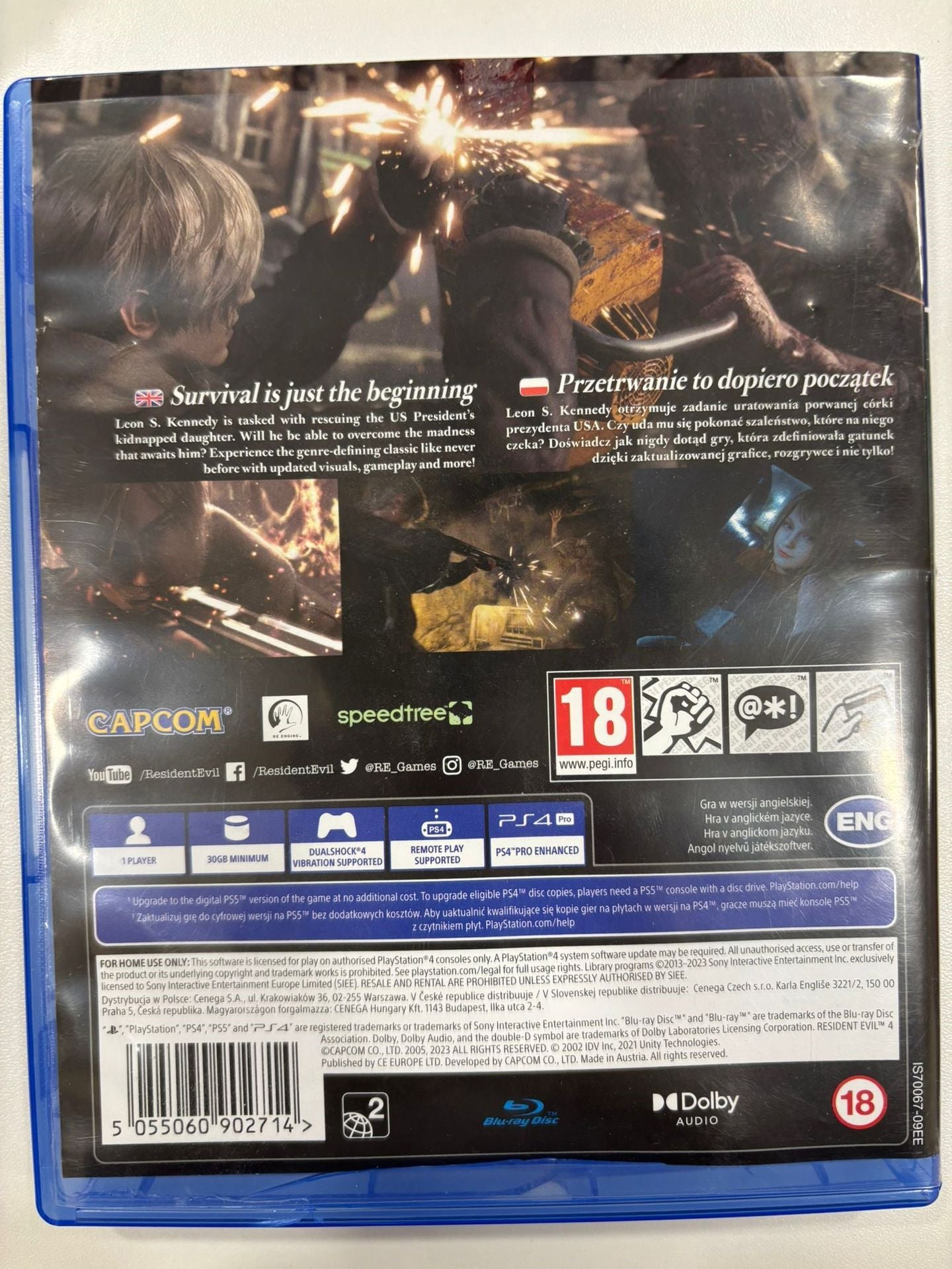 Resident Evil 4 Remake PS4/PS5 UK/Pl Usato Resident Evil 4 Remake PS4/PS5 UK/Pl Usato